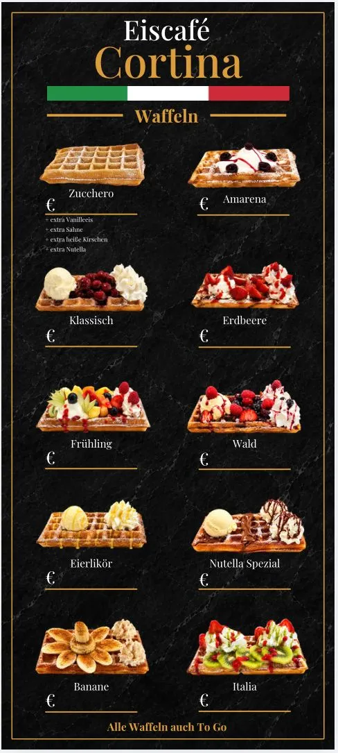 Cortina Tafel · Waffeln