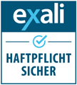 exali Haftpflicht-Siegel der BeCentive Ahmad & Iyier GbR — berufshaftpflichtversichert
